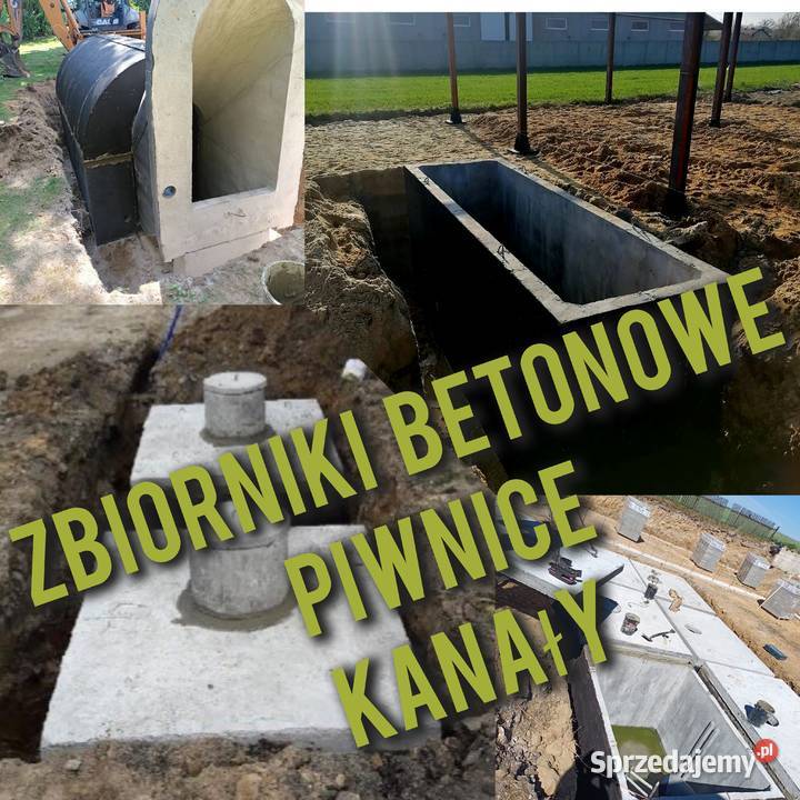 Zbiornik betonowy na szambo deszczówki inne Gliwice