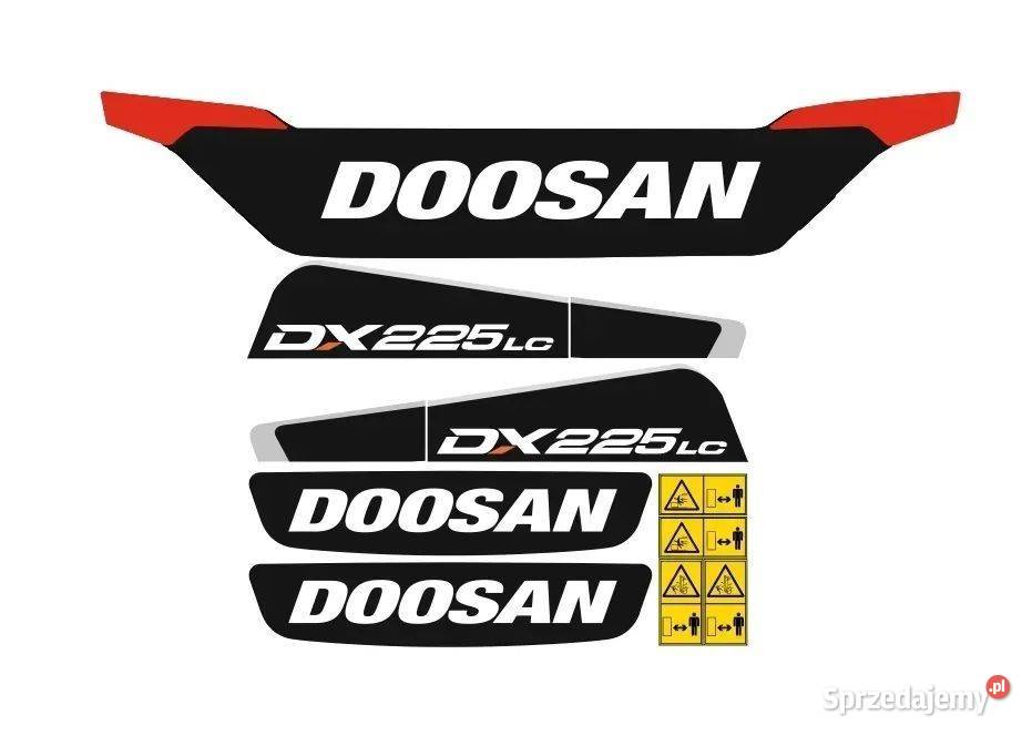 Naklejki oklejenie naklejka DOOSAN DX225LC Janików