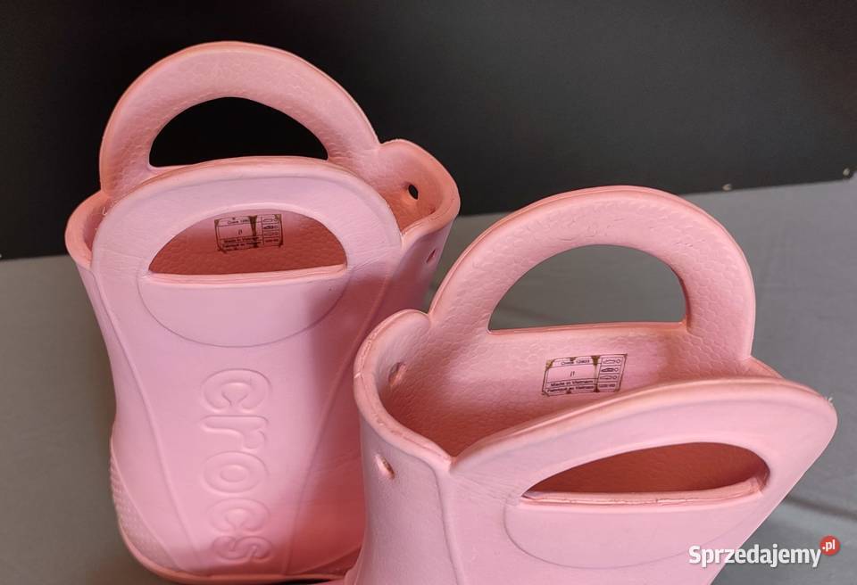 CROCS kalosze dziecięce rozmiar 3233 J1 różowe różowy Kalosze Jasień sprzedam