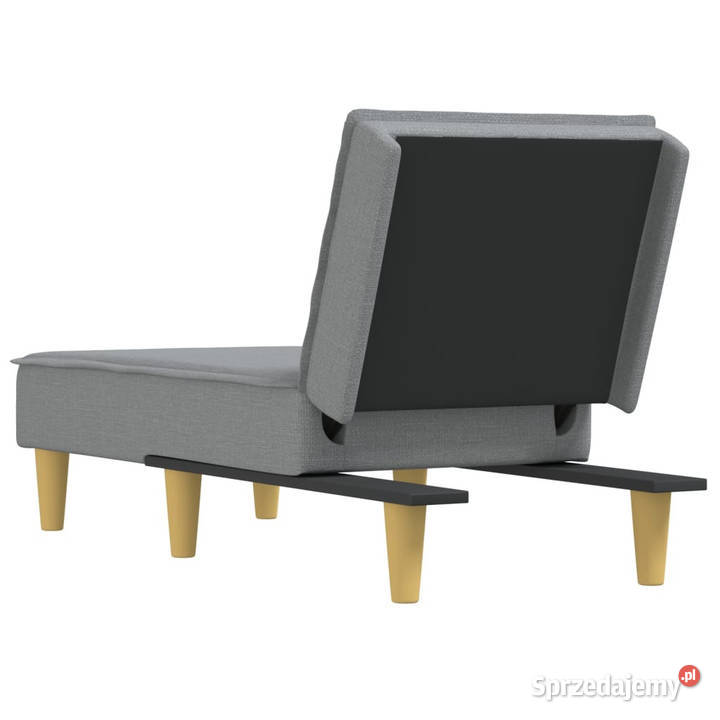 Szezlong jasnoszary obity tkaniną WM352831 Warszawa