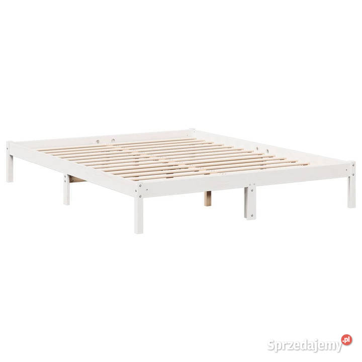 Dłuższe łóżko bez materaca lite drewno sosnowe 225cm Łóżka