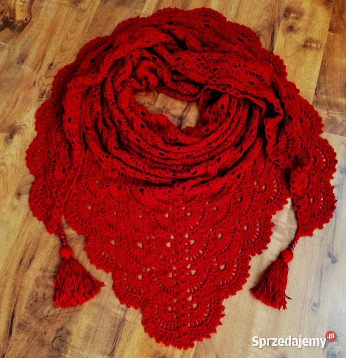 Chusta rękodzieło na szydełku sprzedam