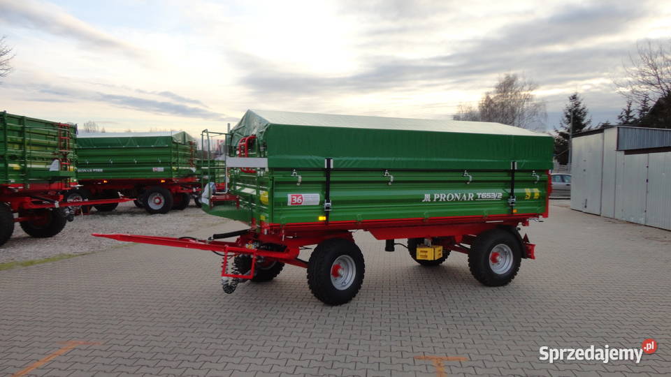 Przyczepa rolnicza dwuosiowa Pronar T6532 6T Pronar Rolnictwo Kozenin sprzedam