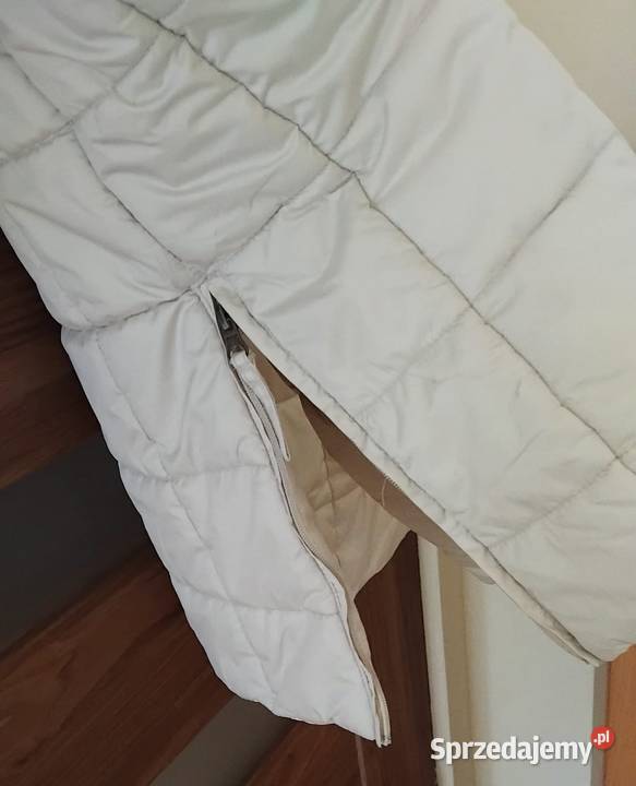 Długa kurtka kremowa Inny wzór Piaseczno sprzedam