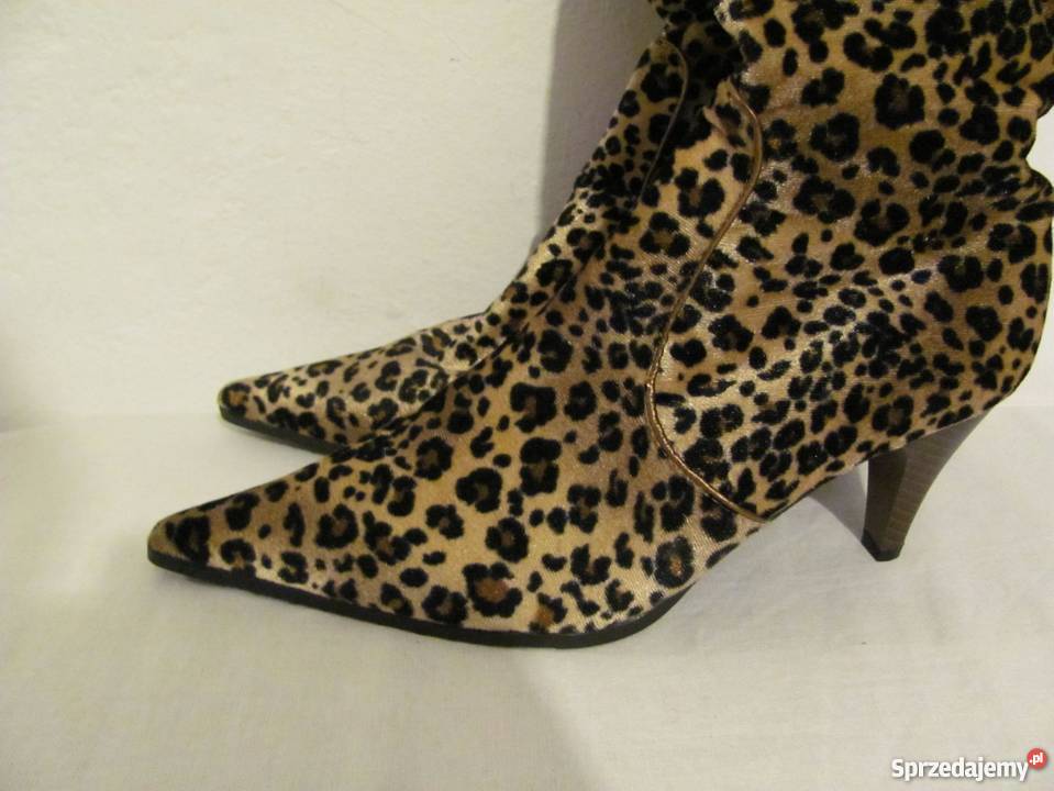 Buty w panterkę seksowne buciki w panterkę Zamość sprzedam