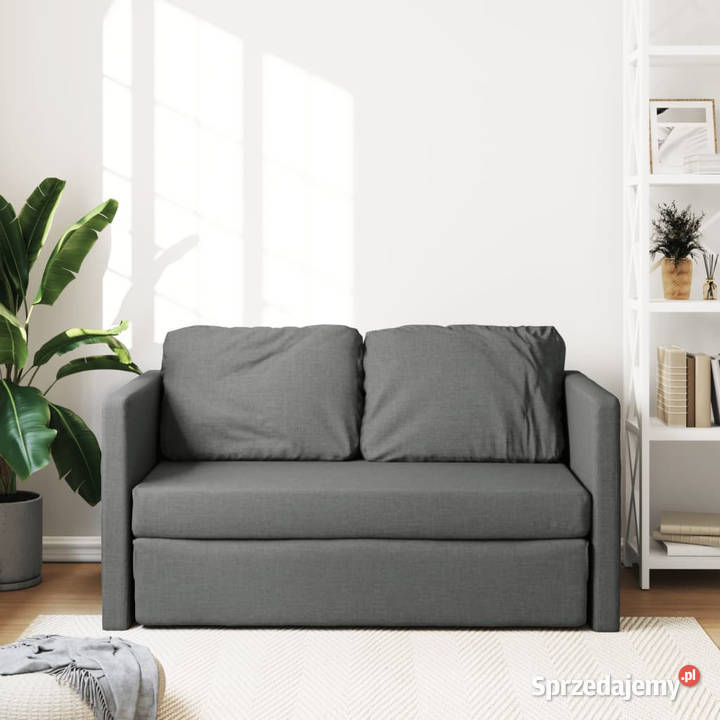 Sofa podłogowa 2w1 ciemnoszara 112x174x55 Sofy i kanapy sprzedam