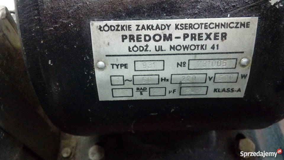 Pompa próżniowa PP5 z silnikiem zestaw Lubin