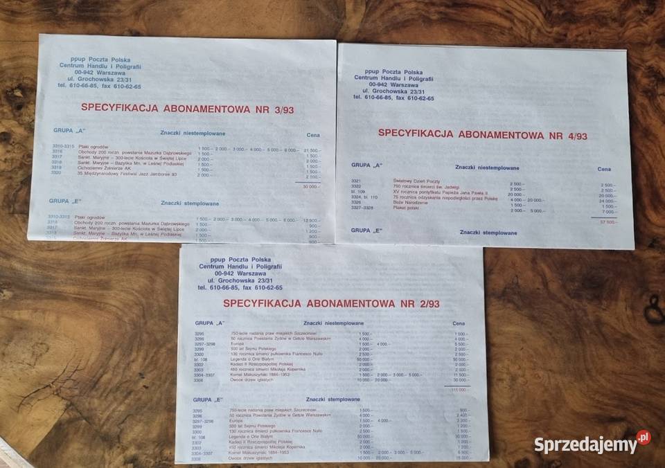 Koperty filatelistyczne specyfikacja Zielona Góra