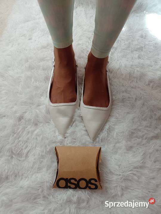 42 ASOS Design Białe baleriny wieczorowe z Kraków sprzedam