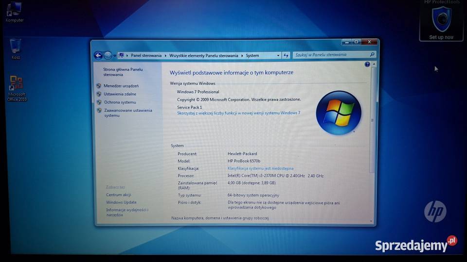 Laptop HP ProBook 6570b i32370M 156 4 GB RAM 320 HP/Compaq lubuskie Zielona Góra sprzedam