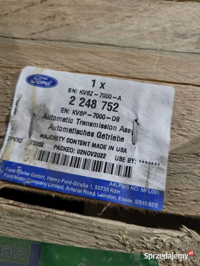 Skrzynia biegów Ford Connect KV6P7000DB 2248752 Radom