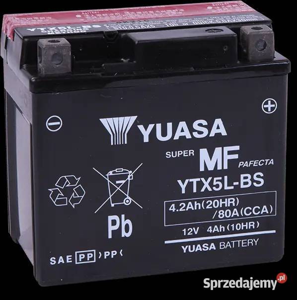 Akumulator 42Ah 80A motocyklowy YUASA YTX5LBS Gorzów Wielkopolski