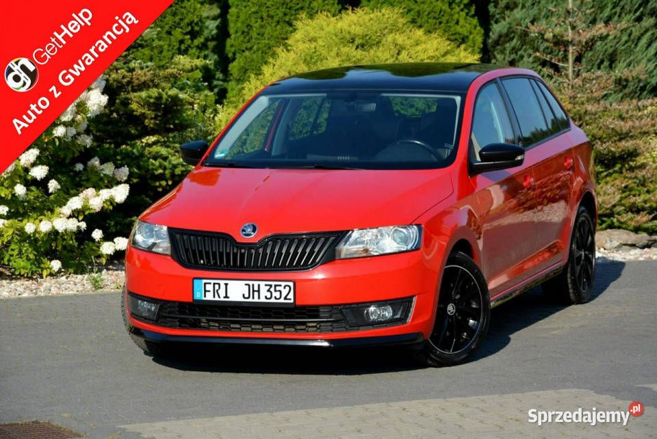 koda RAPID 12TSI 110 Monte Carlo Corrida Red czujnik deszczu Ostrów Mazowiecka