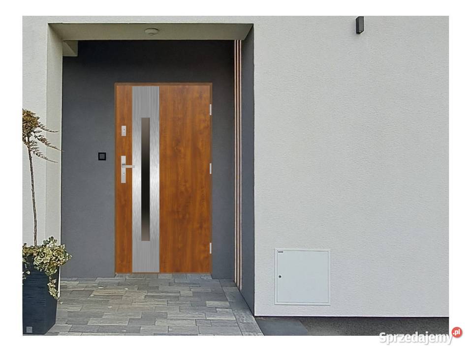 Drzwi wejściowe do domu GI30 INOX Złoty Dąb 90 mazowieckie Ciemniewo sprzedam
