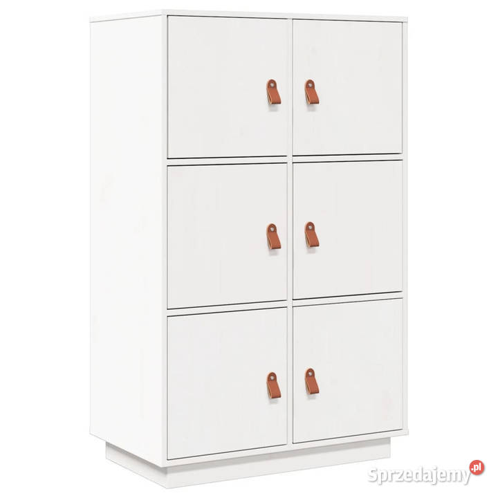 Szafka biała 67x40x1085 lite drewno sosnowe Warszawa