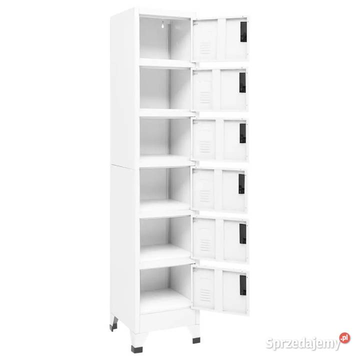 Szafka zamykana na klucz biała 38x40x180 stalowa Warszawa sprzedam