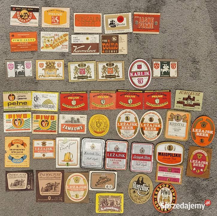 Etykiety piwne zestaw 569 etykiet polskie Ząbki sprzedam