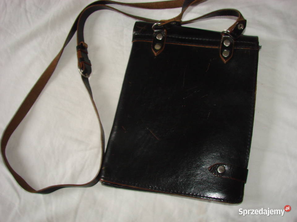 skórzany mapnik oficerski WP Pruszcz Gdański sprzedam