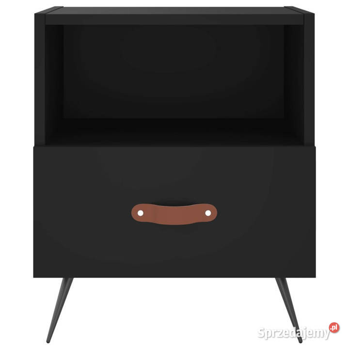 Szafki nocne 2 czarne 40x35x475 WM827375 Meble Warszawa