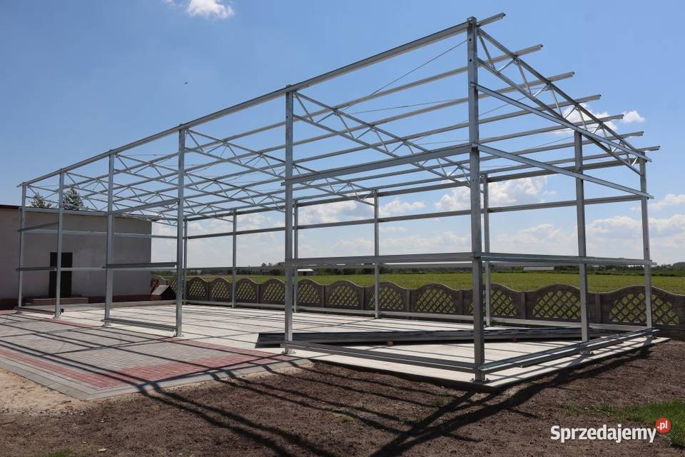 6x24 Konstrukcja stalowa jednospadowa hala