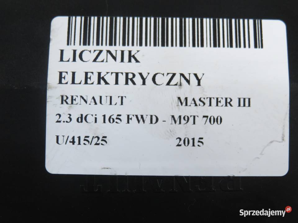 LICZNIK RENAULT MASTER III 23 dCi P248105652R