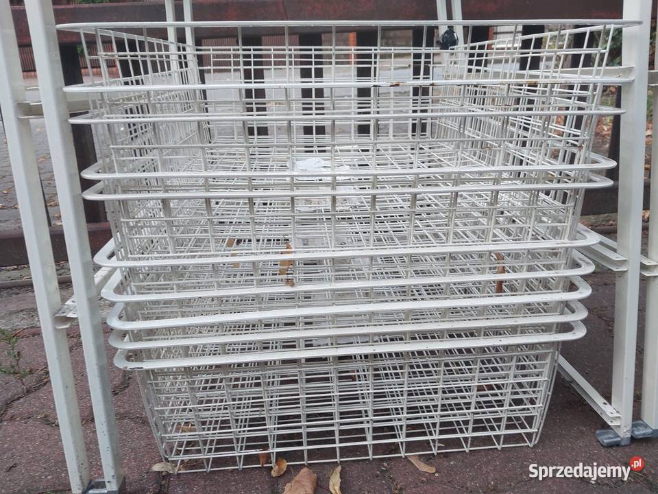 Regał z 10 szufladamikoszami drucianymi Antonius 44cm Zielonka sprzedam