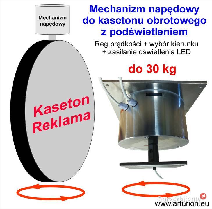 Napęd reklamy kasetonu z podświetleniem do 30 Biznes i Przemysł Warszawa sprzedam