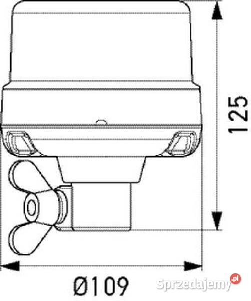 Lampa błyskowa KLED Nano na uchwyt DIN