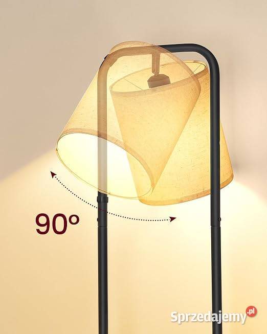 Lampa stojąca podłogowa z regałem 3 półki led Lampy podłogowe Golina