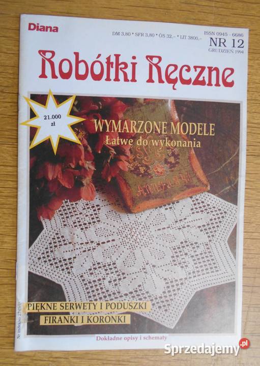 Diana Robótki ręczne grudzień 1994 miesięcznik Parczew