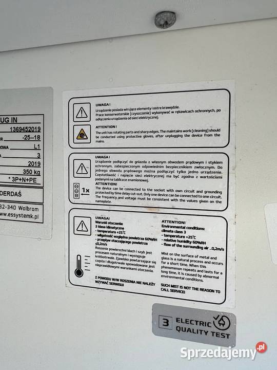Witryna mroźnicza ES SYSTEM SMI INDUS 07 2D Ursynów sprzedam