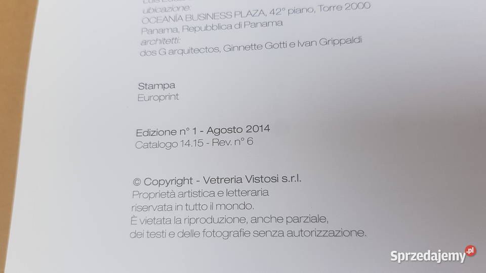 Katalog VISTOSI 2014 Warszawa