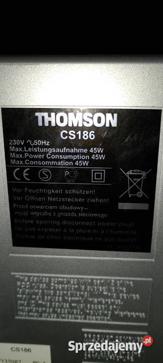 Wieża Thomson CS186 USB MP3 Funkcja Nagrywania Wąbrzeźno