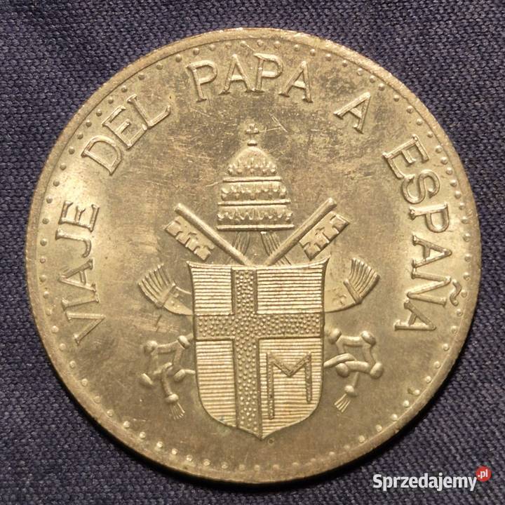 Medal Jan Paweł II wizyta w Hiszpanii K12 Numizmatyka