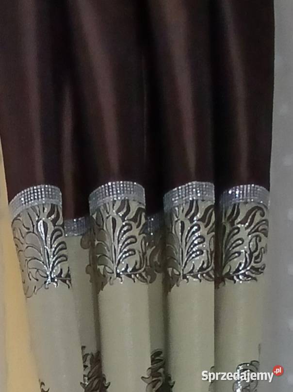 Zasłony 2 sztuki czekoladowe Mława