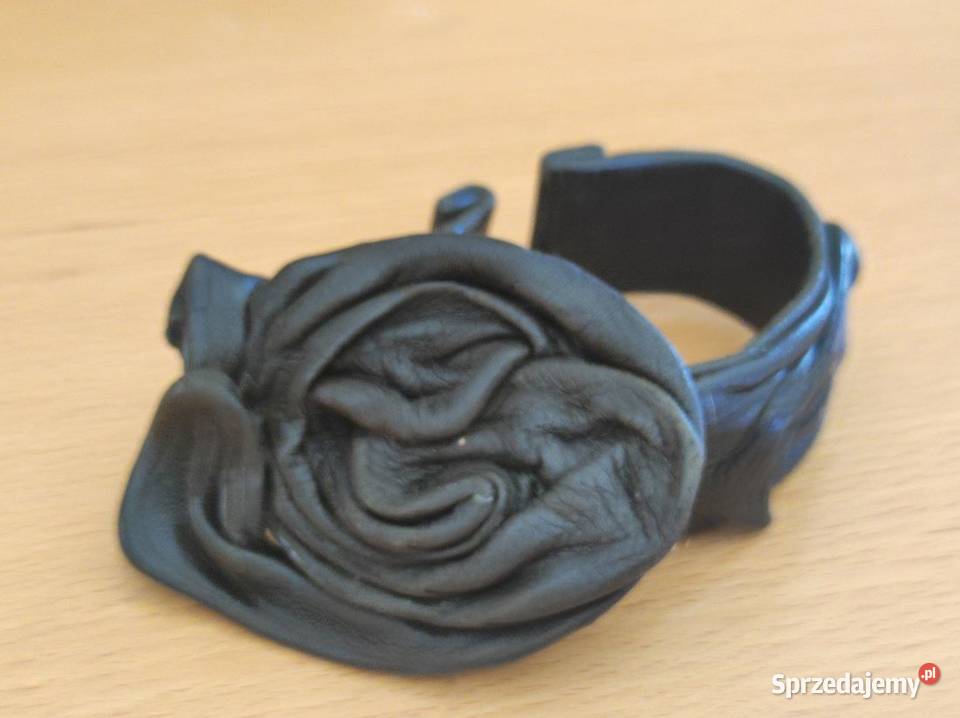 skóra skórzany komplet biżuterii artystyczny