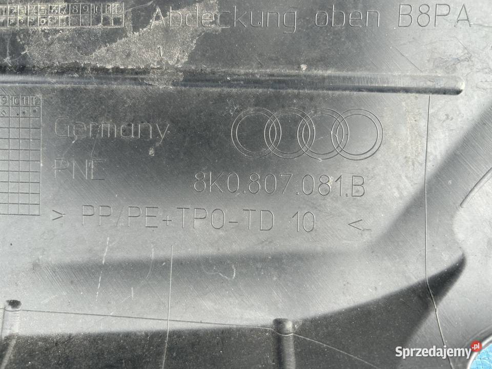 AUDI A4 B8 Osłona Górna Pasa Przedniego osobowe sprzedam