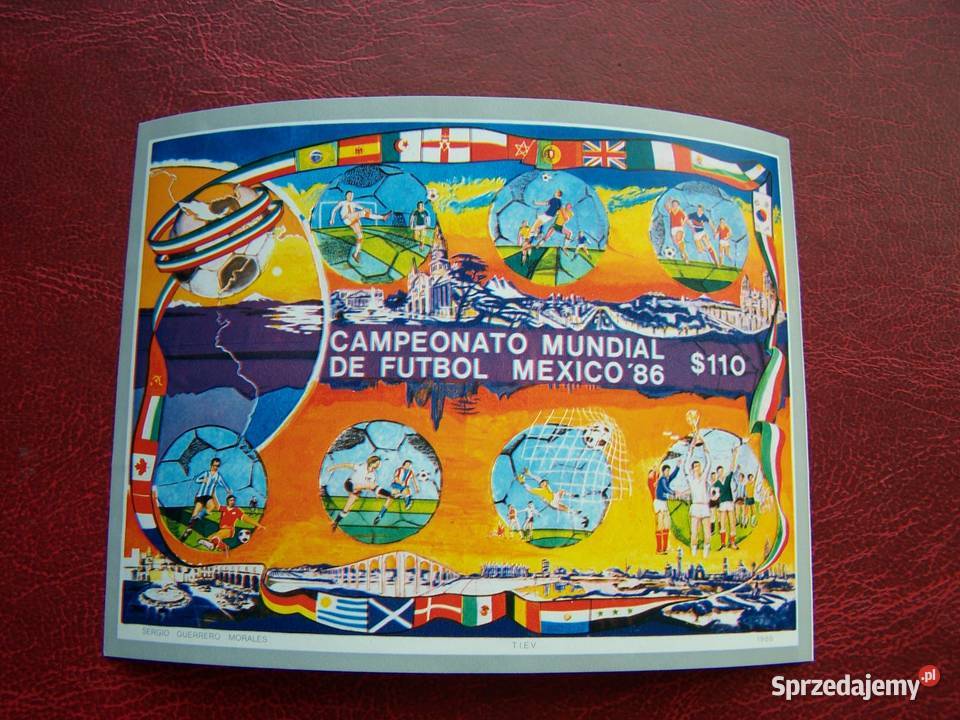 Meksyk 1986 MNH Mi 198589 Sport Piłka nożna MŚ Tychy