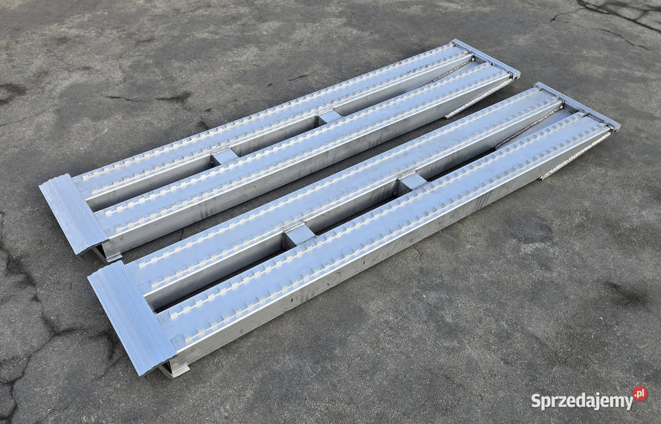 Najazdy aluminiowe 6 ton 2400x380x90mm mocowanie Motoryzacja Lubanie