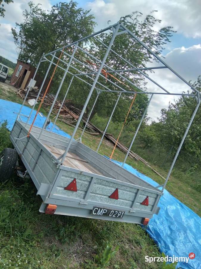 Przyczepka samochodowa sam Ackermann Burtowe i plandeki Łęczna