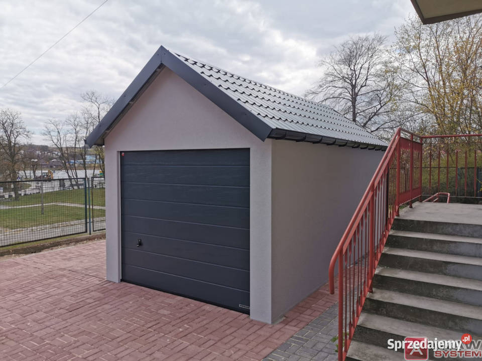 Garaż dwuspadowy nieocieplony tynkowany Kielce