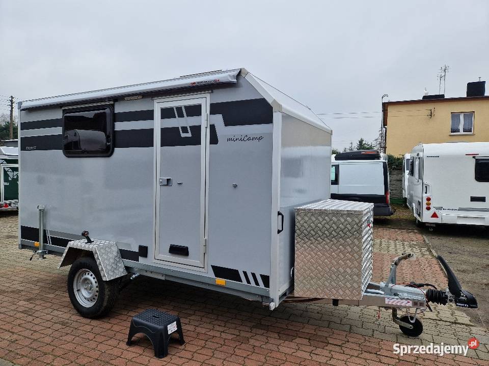 Mobilne Biuro OffROAD przyczepa na ryby wyprawę pełny VAT Kontenerowe Leszno