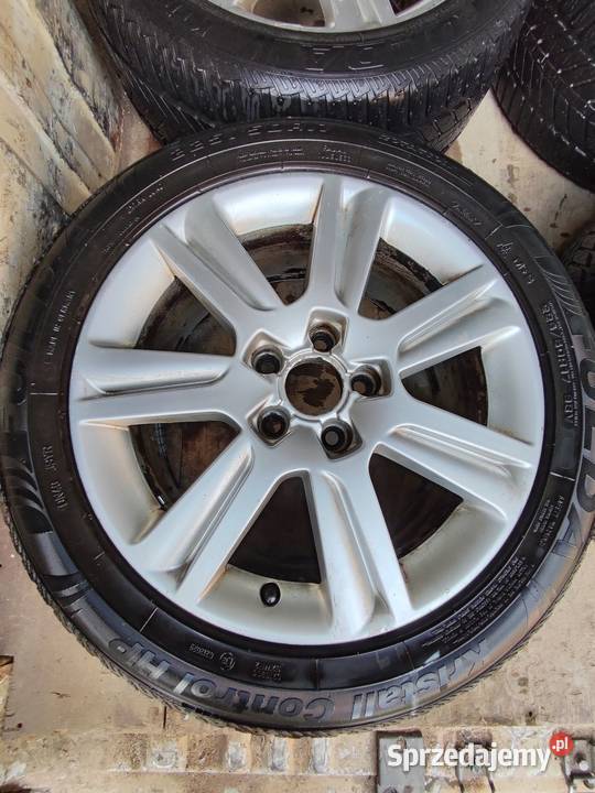 Audi a4 r17 orginalne alufelgi z oponami mazowieckie Ciechanów