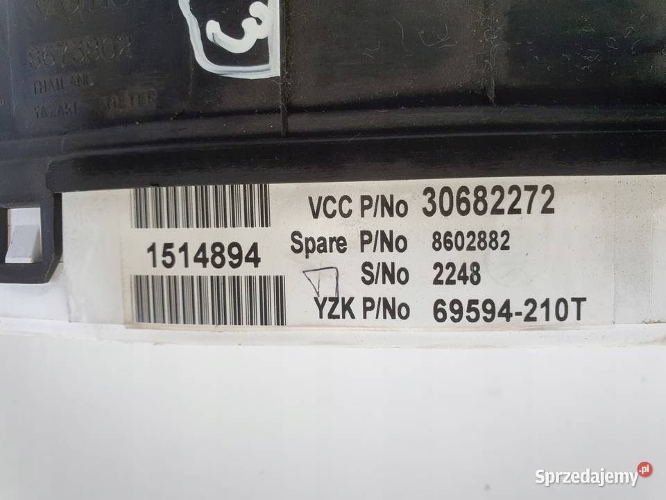 Volvo S60 I V70 II 25 T LICZNIK ZEGARY 30682272 osobowe Liczniki i zegary Janów