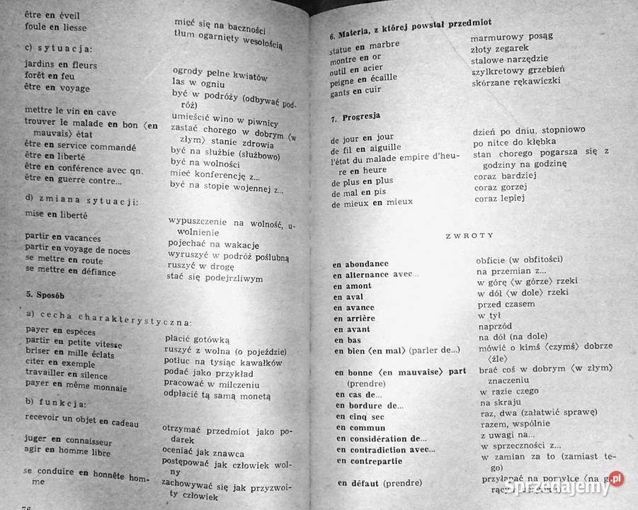 Stosowanie przyimka w języku francuskim Bertold
