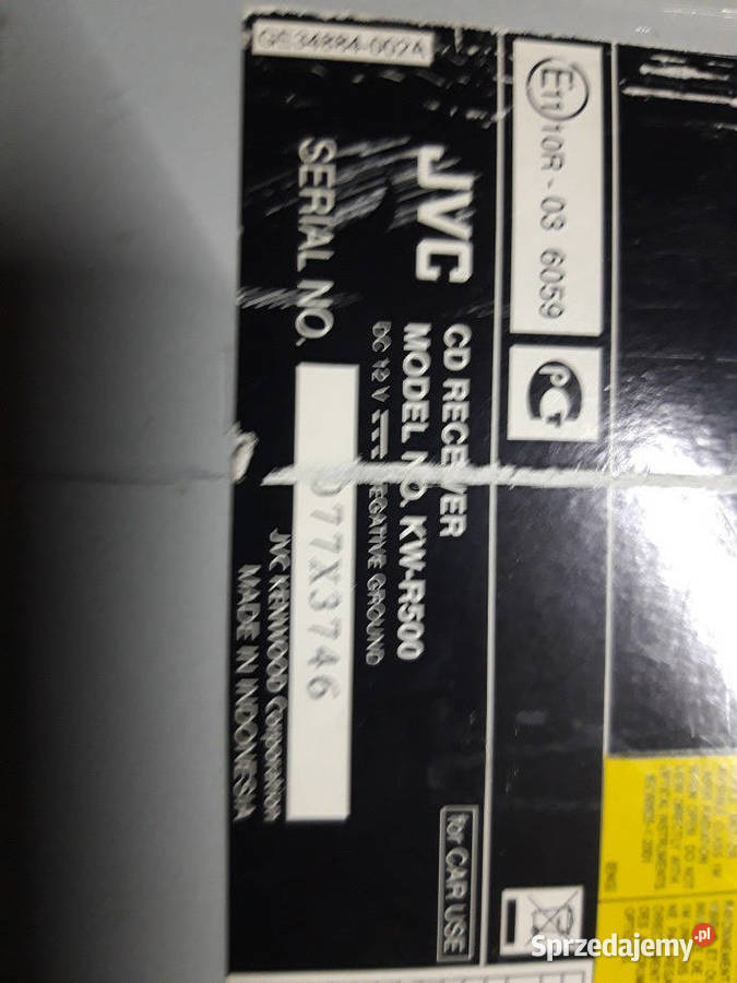 Radio samochodowe JVC KWR500 Bluetooth łódzkie Andrespol sprzedam