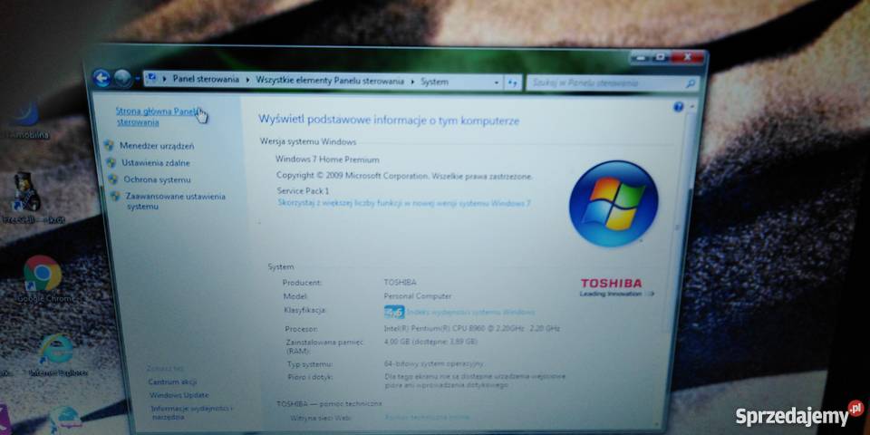 LAPTOP TOSHIBA SATELLITE C85012R Toshiba Pabianice