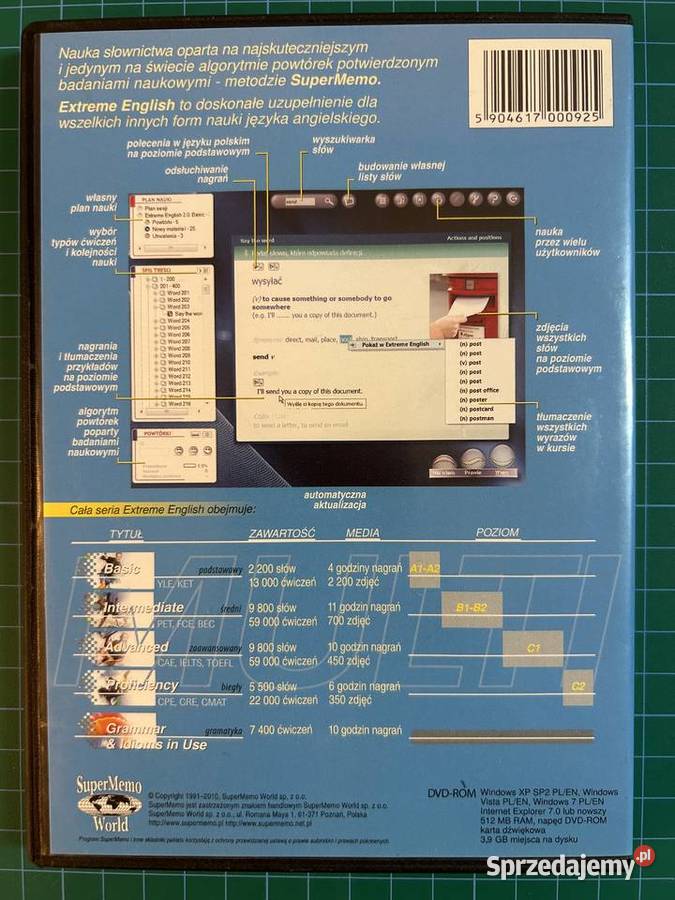 Kurs SuperMemo Extreme English Multi 2011 lubelskie Lublin
