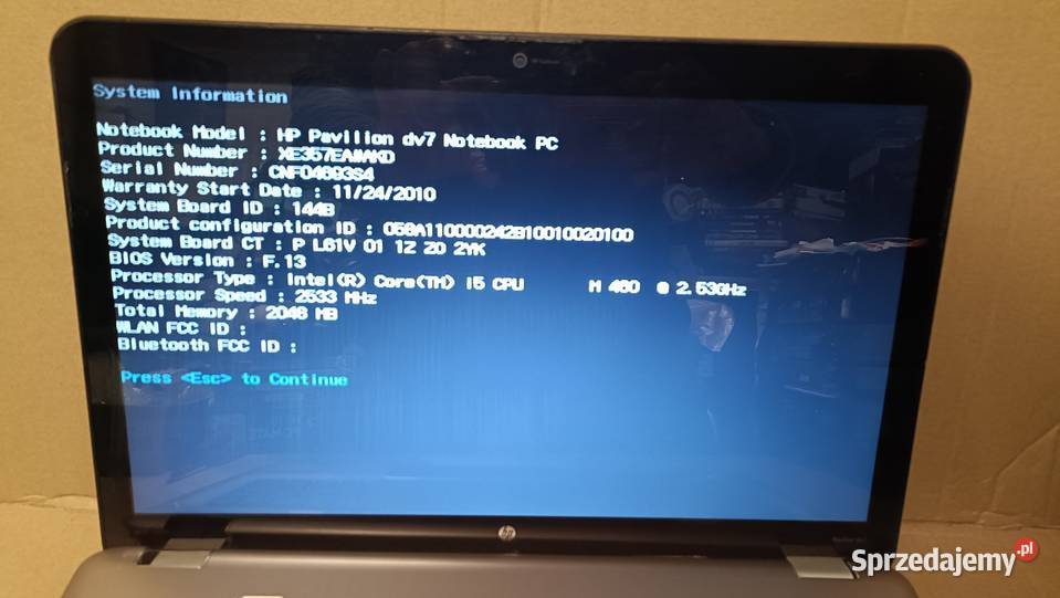 Laptop Hp Pavilion dv74120ew Komputery i Akcesoria Poznań sprzedam