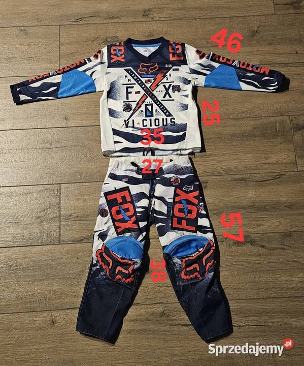 Strój cross dziecka FOX Kombinezony małopolskie Miechów sprzedam